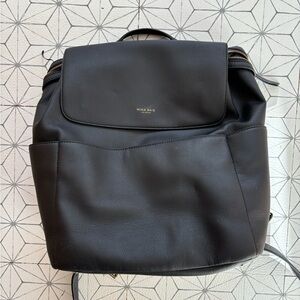 Black Leather Backpack